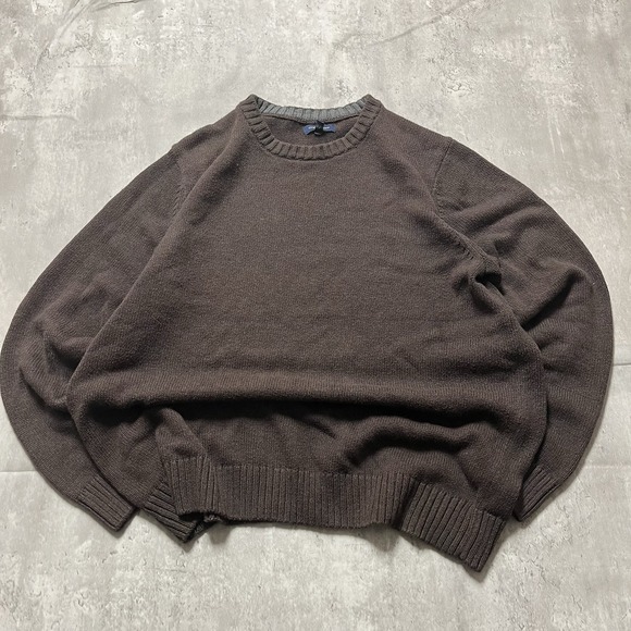 Croft Borrow Other - Croft & Borrow Sweater Mens XL Brown Mock Neck Ribbed Zip Knit Pullover Outdoor